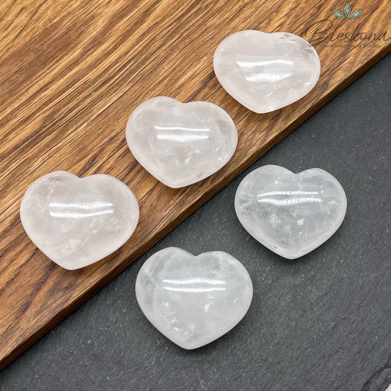 Горный хрусталь сердце 30*24,5 мм