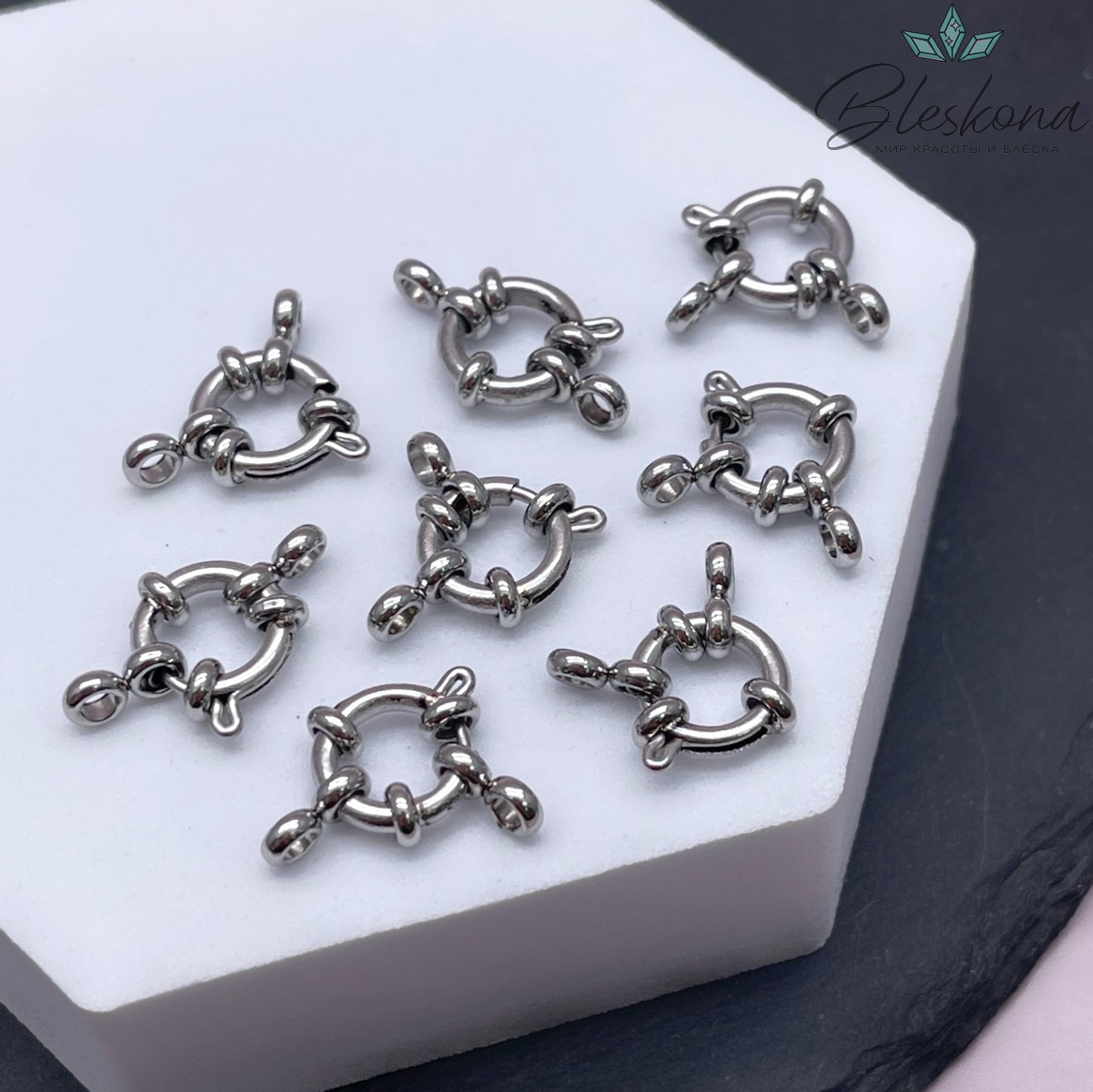 10 мм Цвет серебро, Замок штурвал