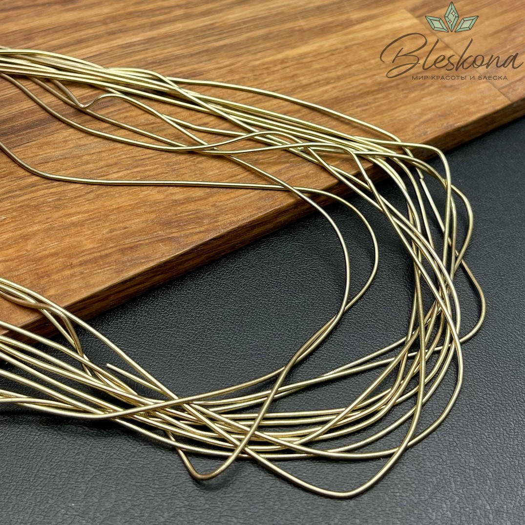 Канитель мягкая гладкая 1 мм, Цвет MD-25 уп.5 гр (оттенок коричневого)