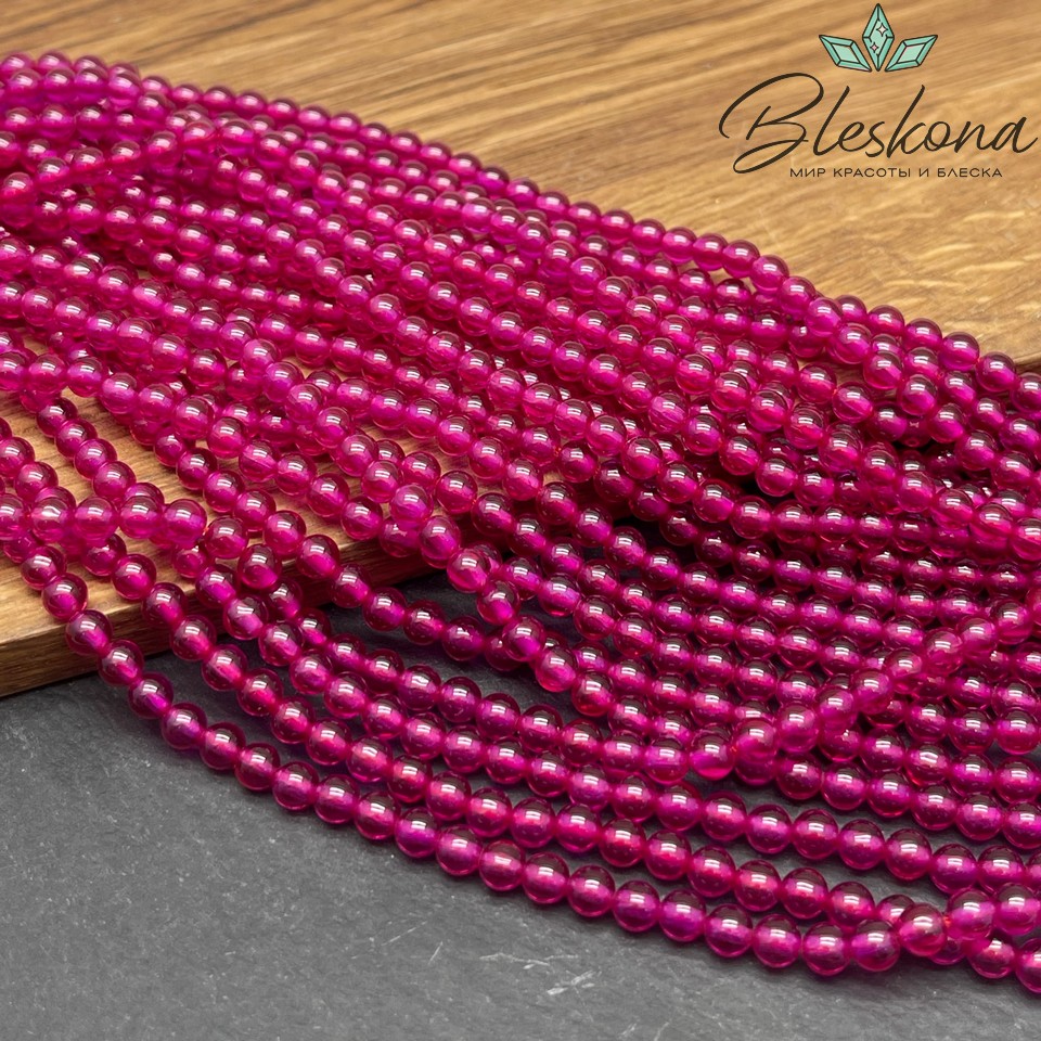 Рубин синтетический (имитация) 4 мм