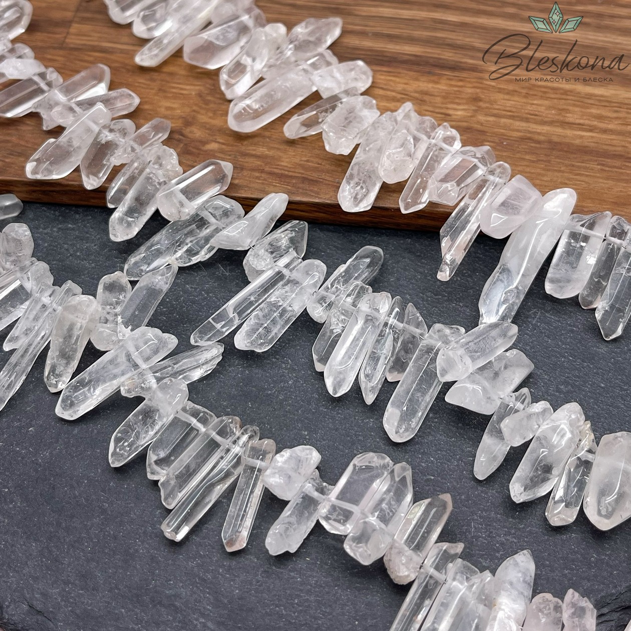 Горный хрусталь сколы (14-30)*(6-9) мм