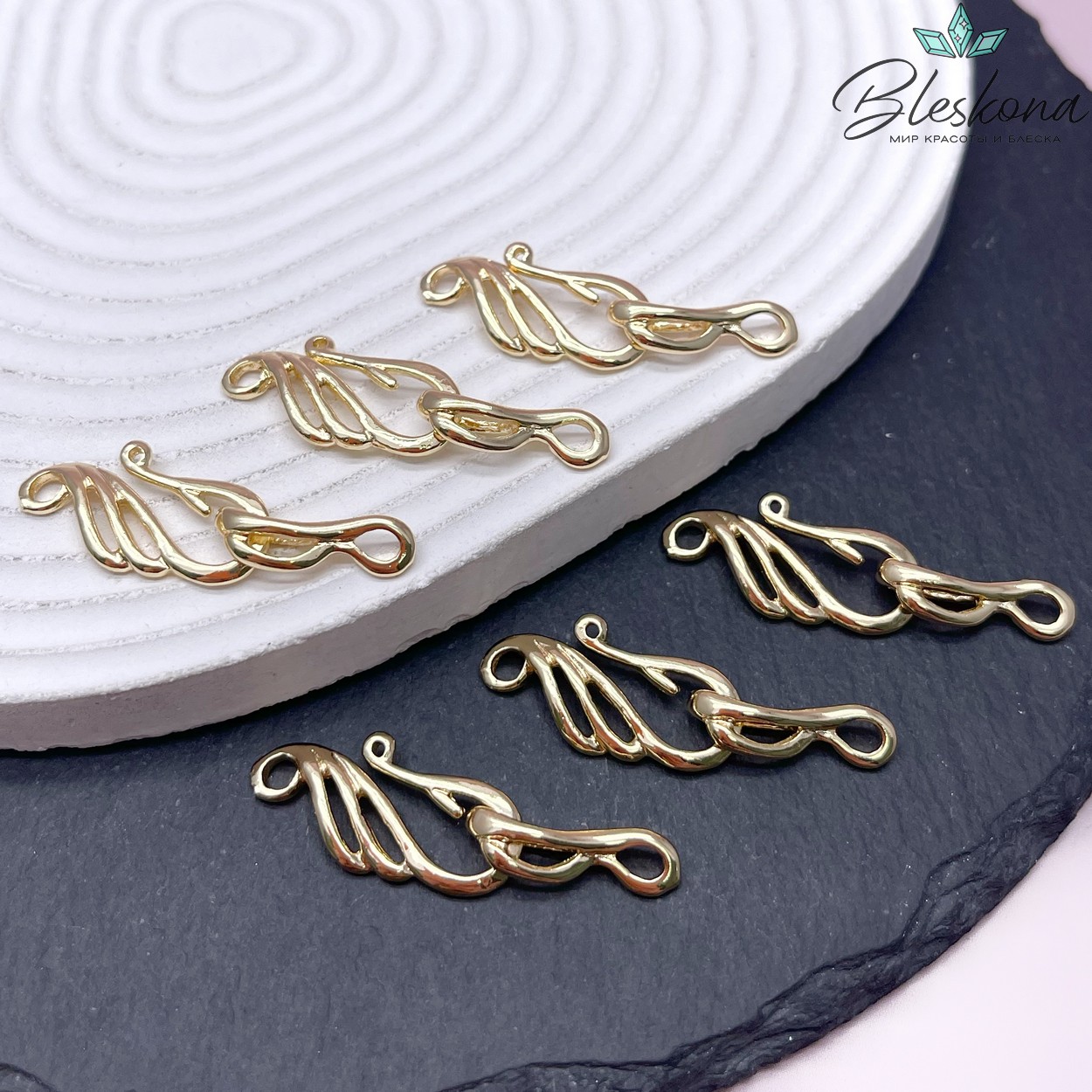 40*12,6 мм Цвет золото, Замок крючок