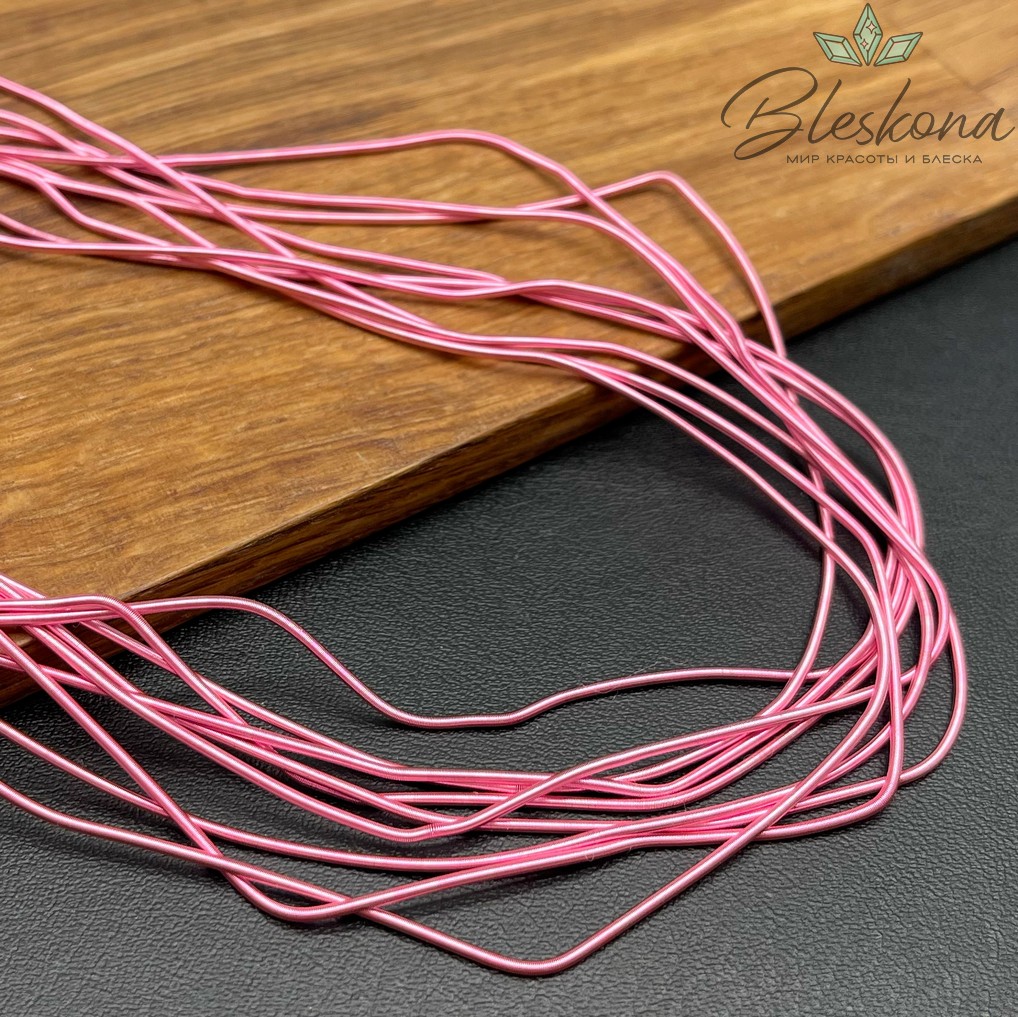 Канитель мягкая матовая 1 мм, Цвет MK-10 уп.5 гр (оттенок розового)