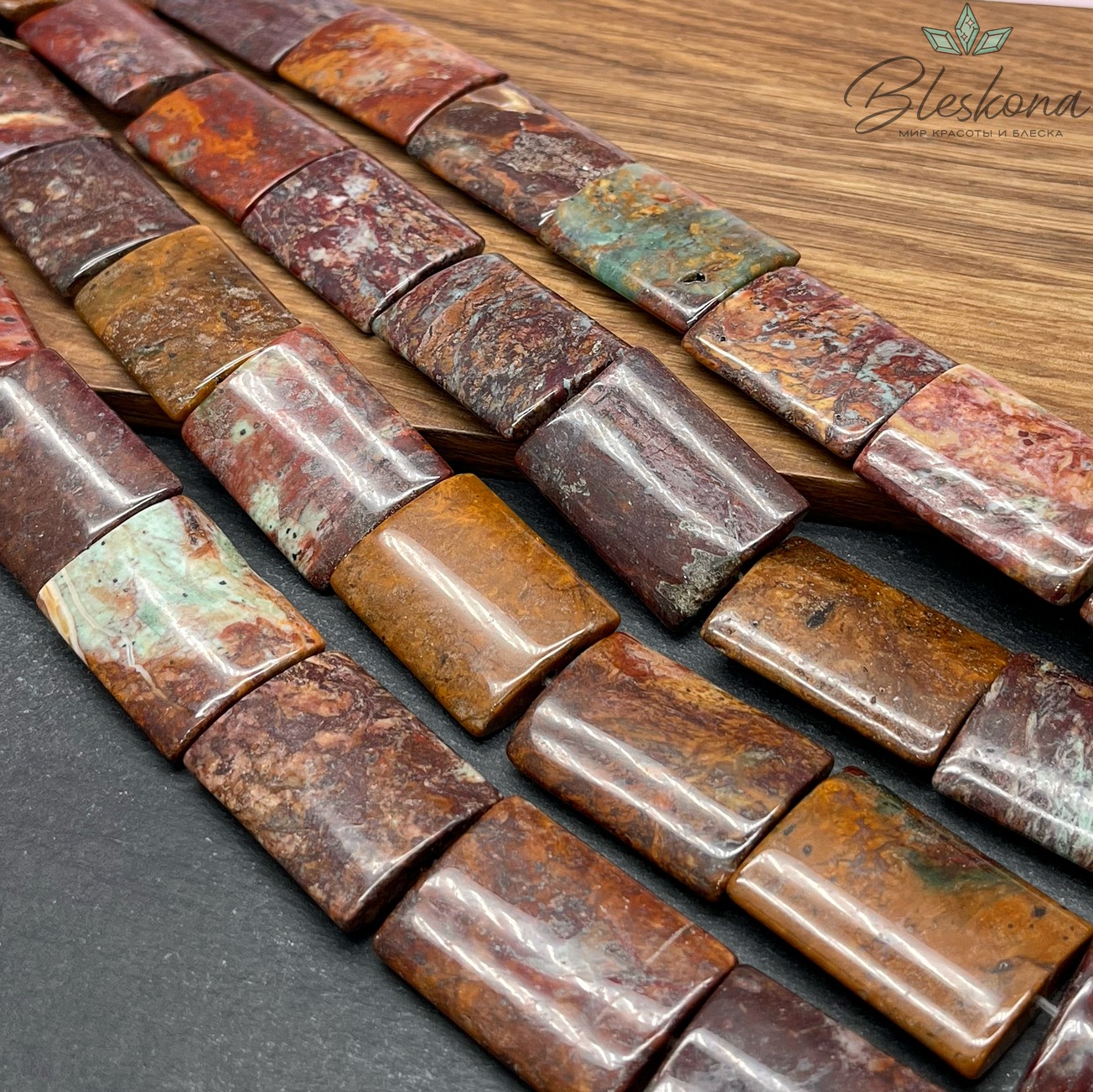 Агат прямоугольник 30*22 мм №2