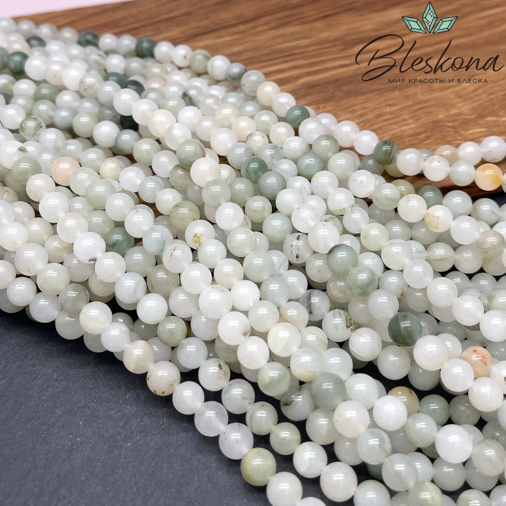 Жадеит зеленый №4 7 мм