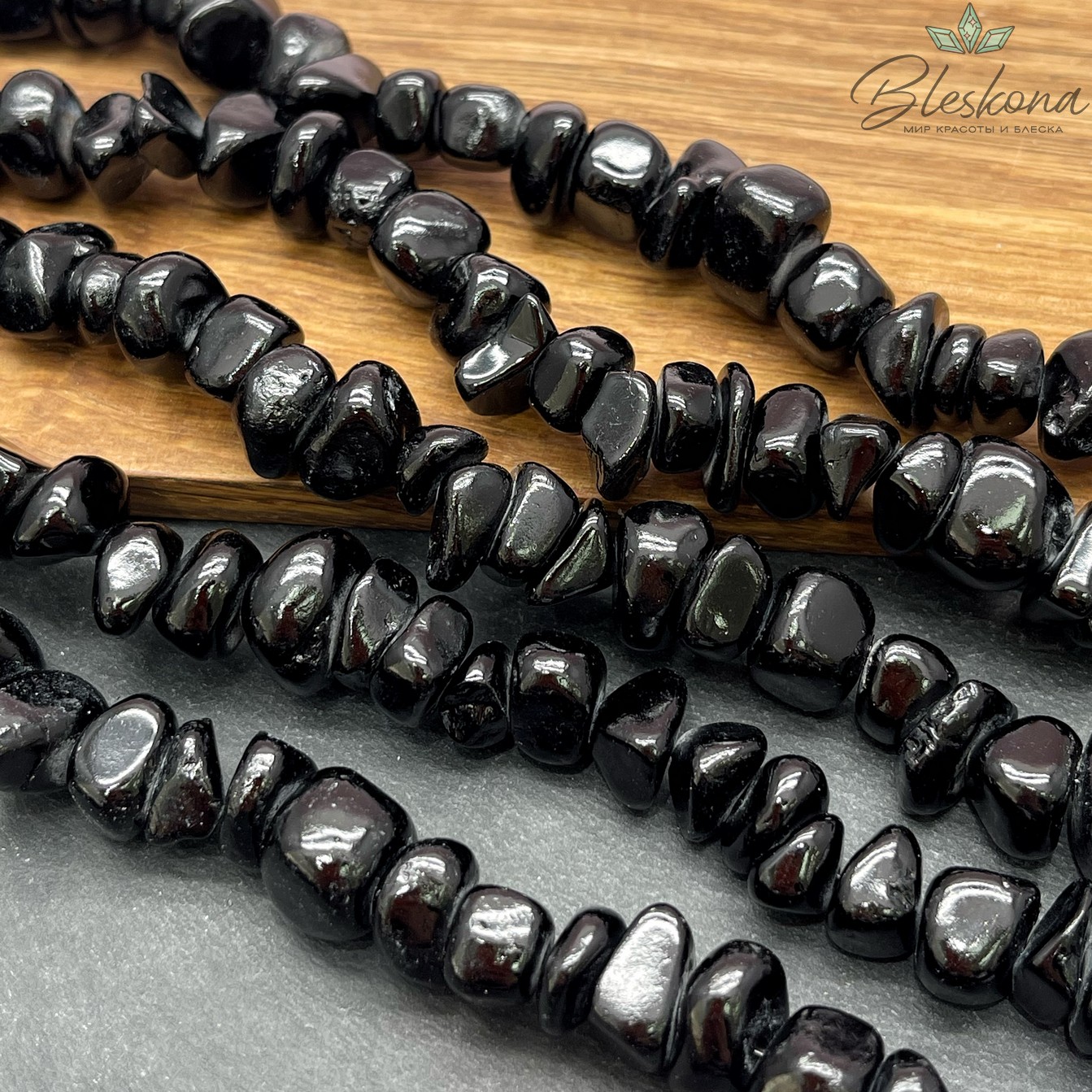 Оникс фриформ черный (6-10)*(10-15) мм