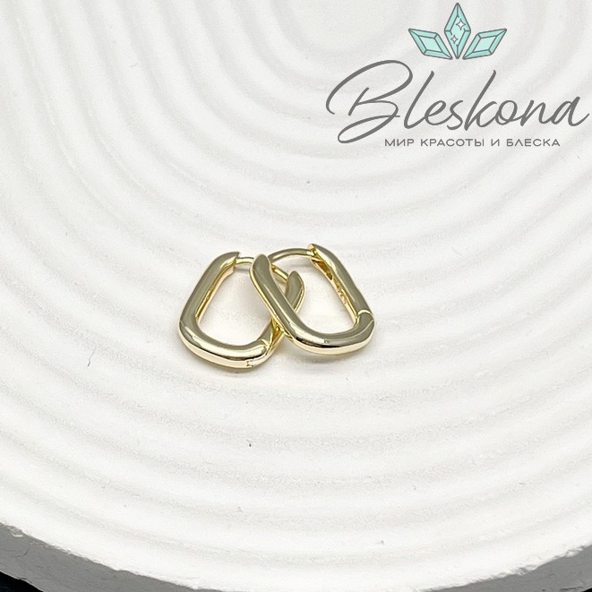 16*12 мм Цвет золото, Швензы Конго Люкс овал