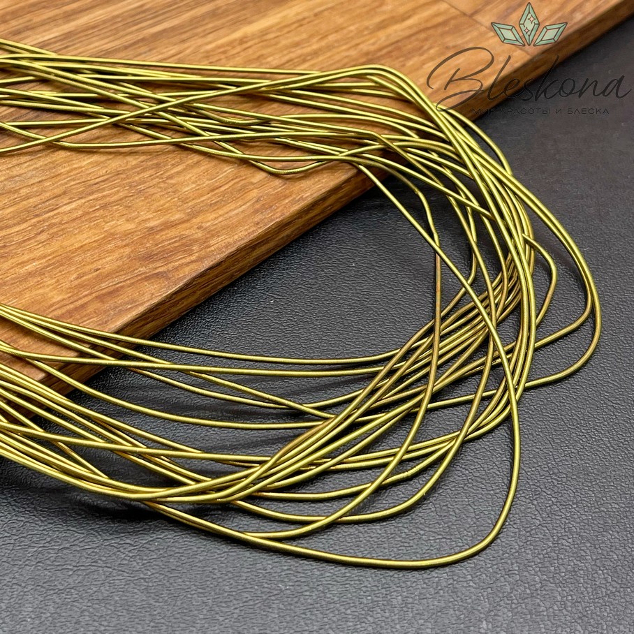 Канитель мягкая матовая 1 мм, Цвет КК-20 уп.5 гр (оттенок зеленого)