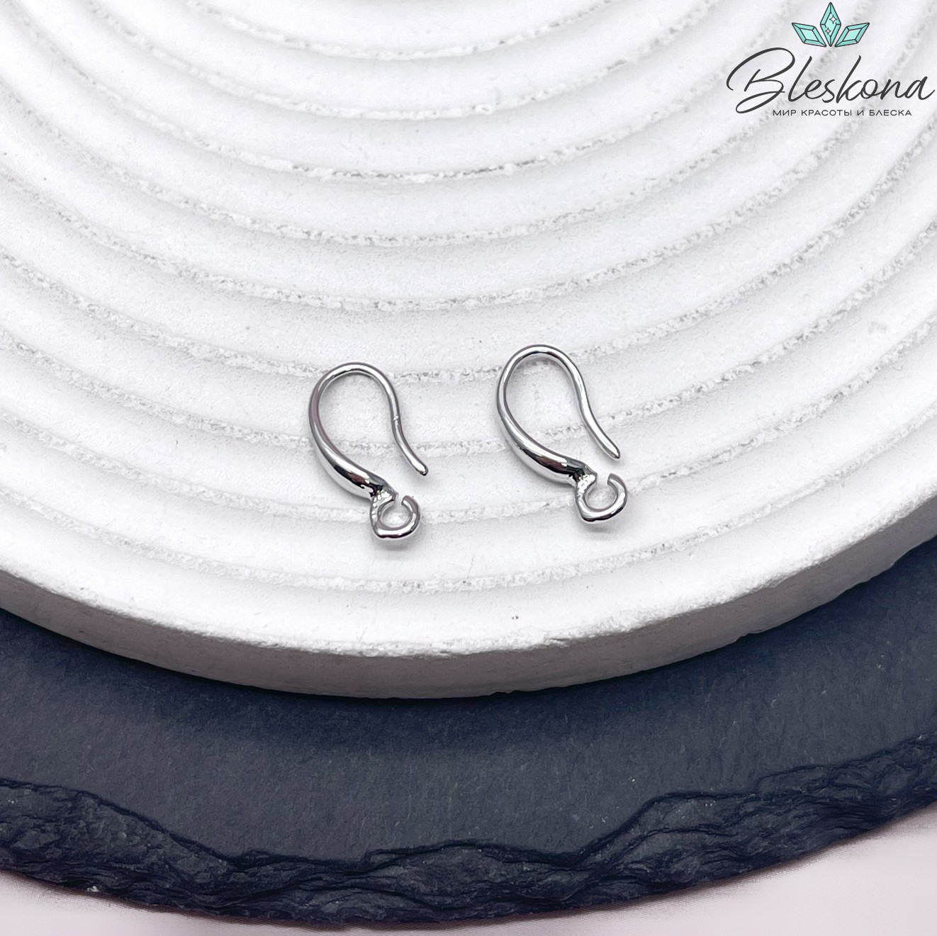 13,5*3 мм Цвет серебро, Швензы крючок гладкие