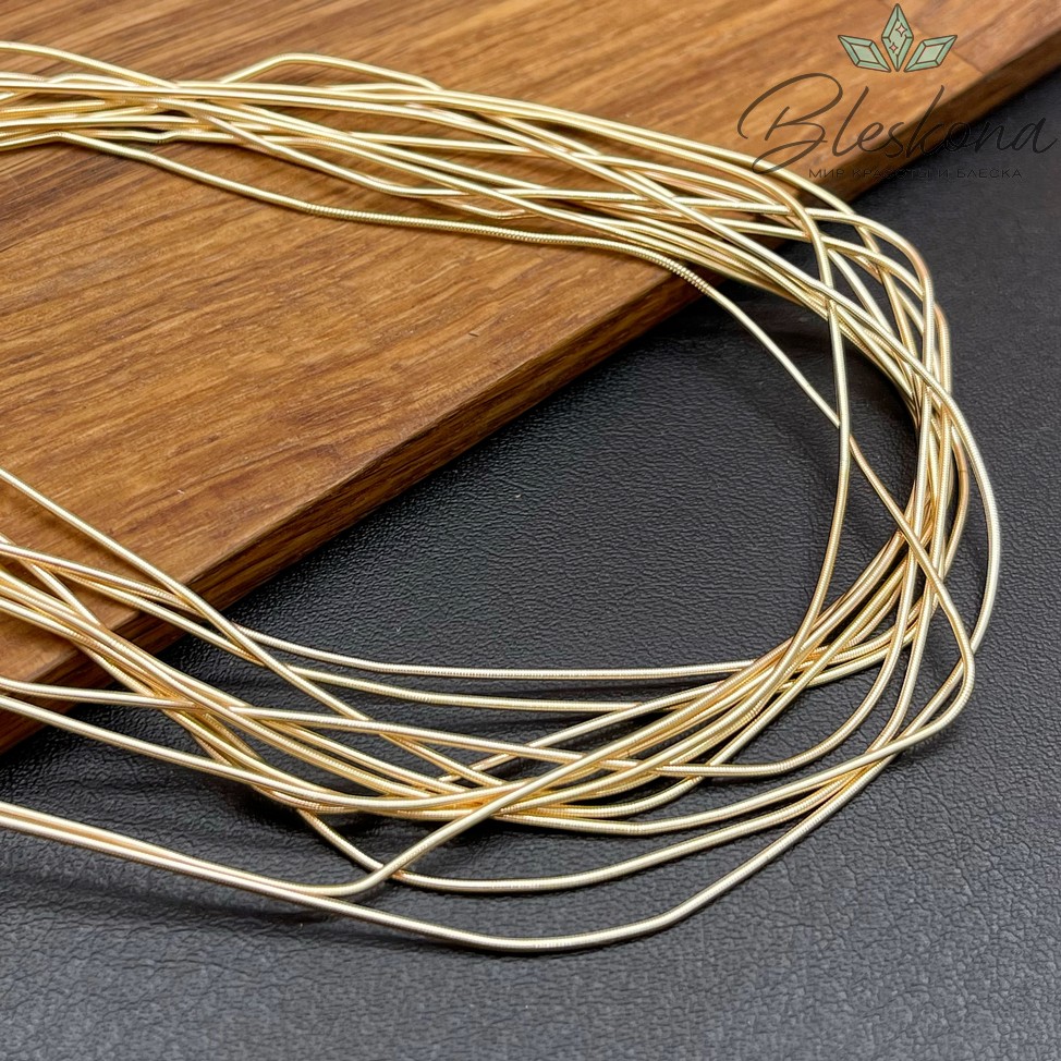 Канитель мягкая матовая 1 мм, Цвет КK-23 уп.5 гр (оттенок коричневого)