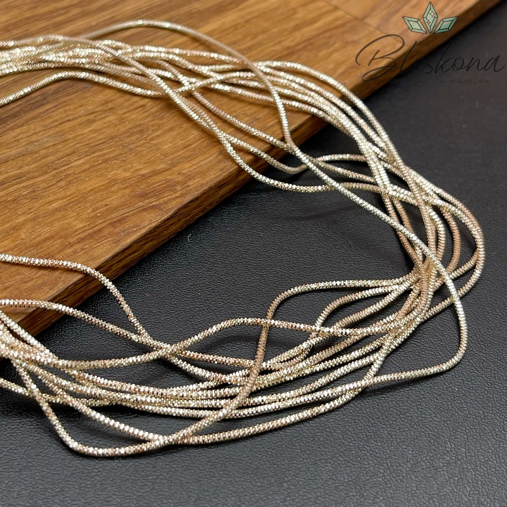 Канитель трунцал 1,35 мм, Цвет КК-7 уп.5 гр (оттенок золотого)