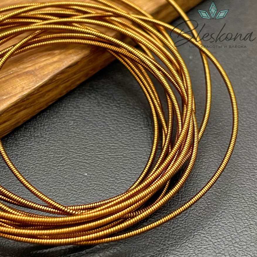 Канитель жесткая 1 мм, Цвет GG-2 уп.5 гр (оттенок коричневого)