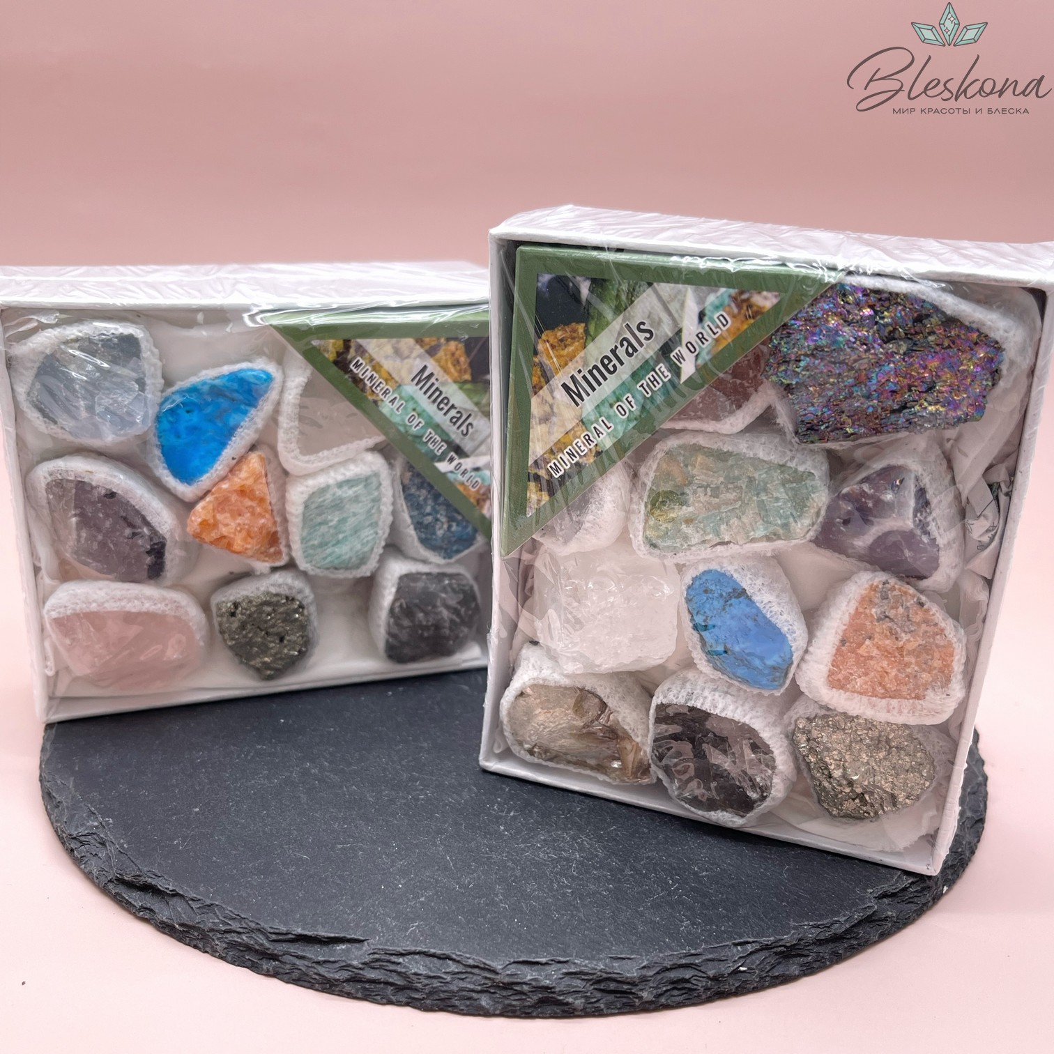 Коллекционный набор необработанных камней  