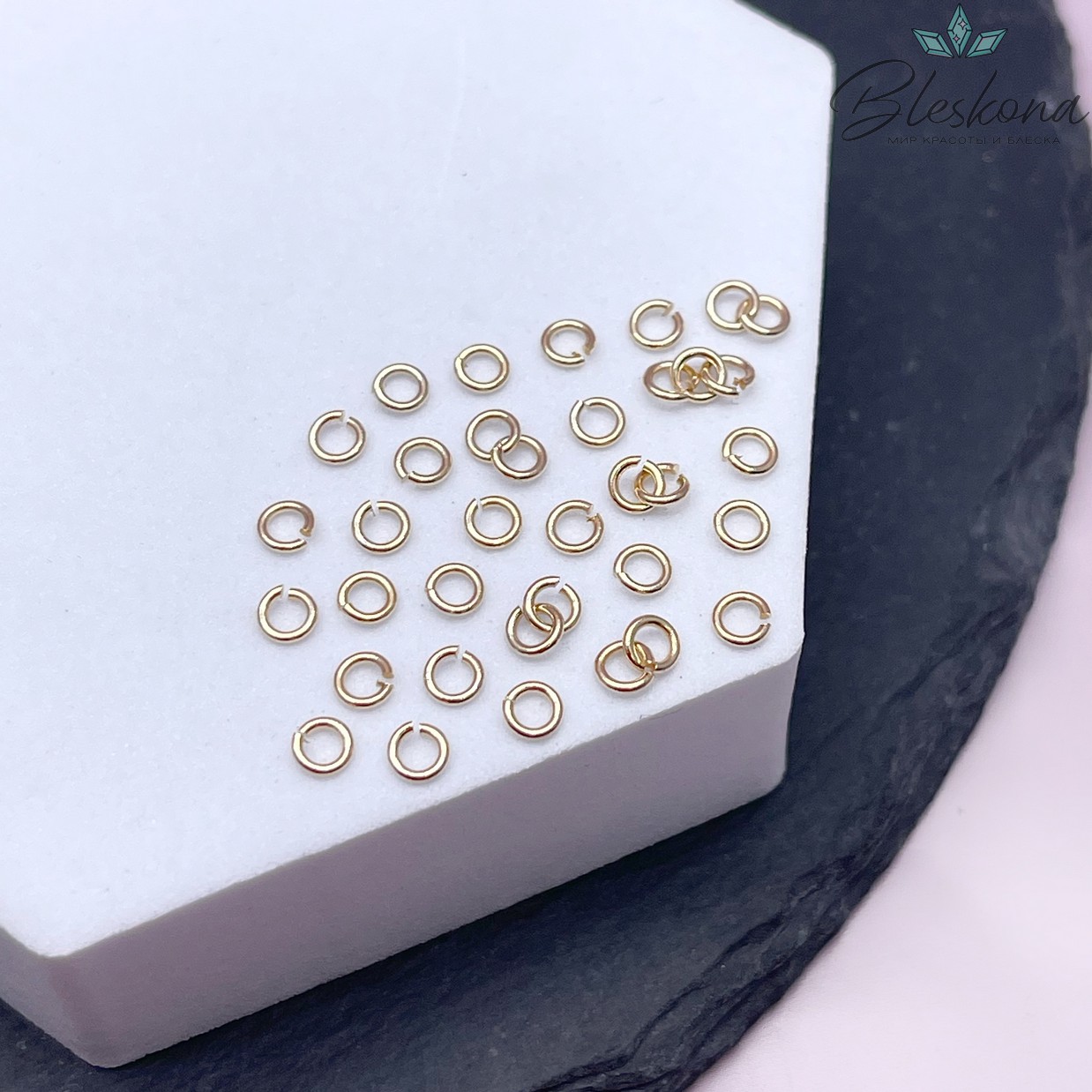 3,5*0,7 мм Цвет золото, Колечки уп. 1 гр. 