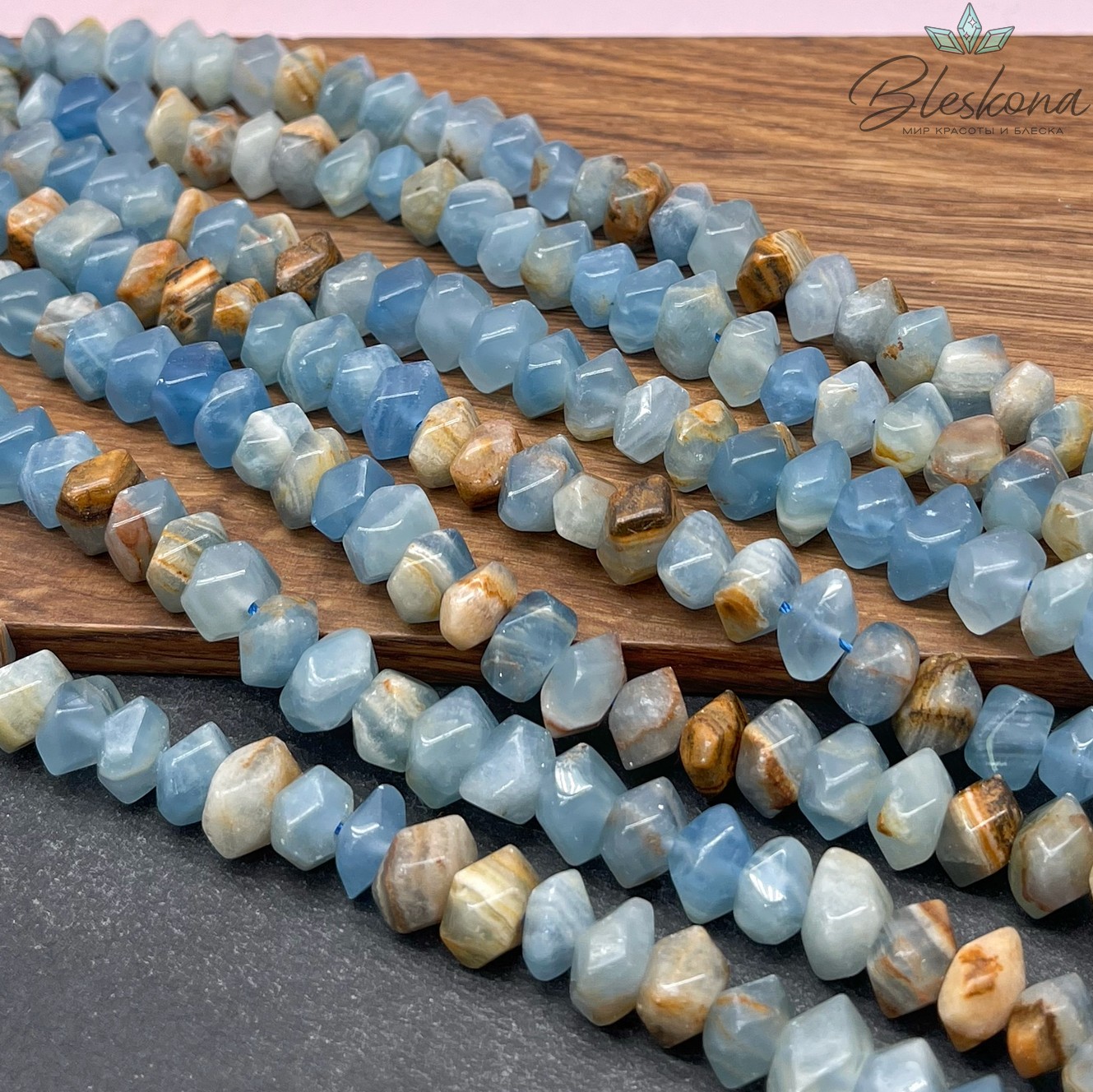 Кальцит голубой (9-10)*(9-10) мм