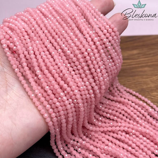 Лунный камень розовый тонированный (имитация) 3 мм