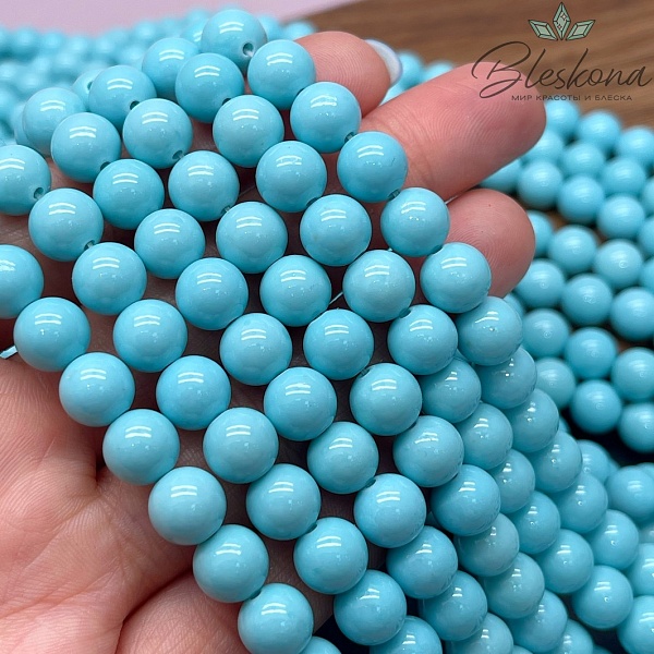Оникс голубой (имитация) 8 мм 