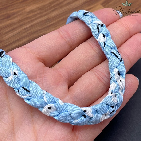 Шнурок косичка под кулон цвет микс №6, золото 40 см