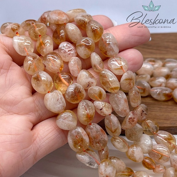 Цитрин Галтовка 11-13 мм №1