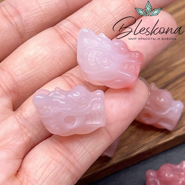 20*14 мм Резная бусина Дракон Агат