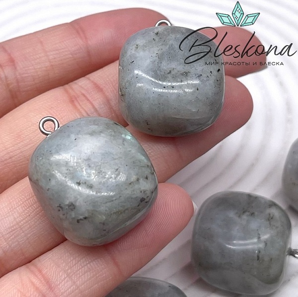 (23-32)*(16-22) мм Цвет серебро, Подвеска фриформ Лабрадор