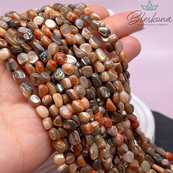 Галтовка из раковины морского ушка (Абалон) 5-7 мм