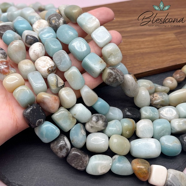 Амазонит галтовка (10-13)*(11-12) мм