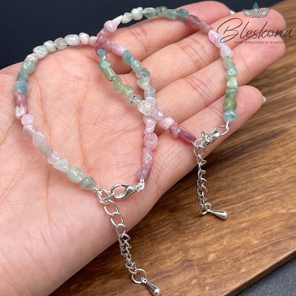 Турмалин галтовка 4-5 мм №1 сет 17 см 