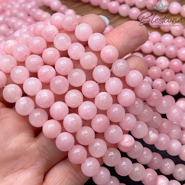 Оникс розовый №1 8 мм 