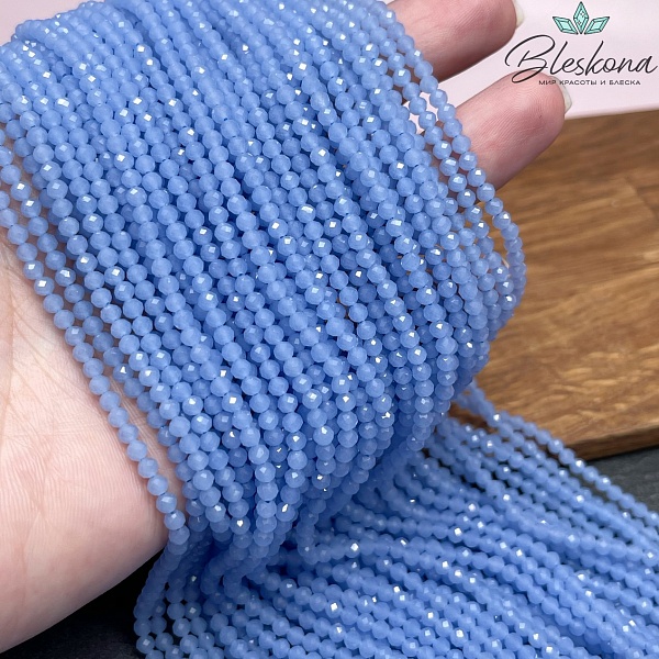 Лунный камень синий тонированный (имитация) 3 мм