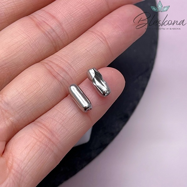 10,3*4 мм Цвет серебро, Замок для цепочки рис