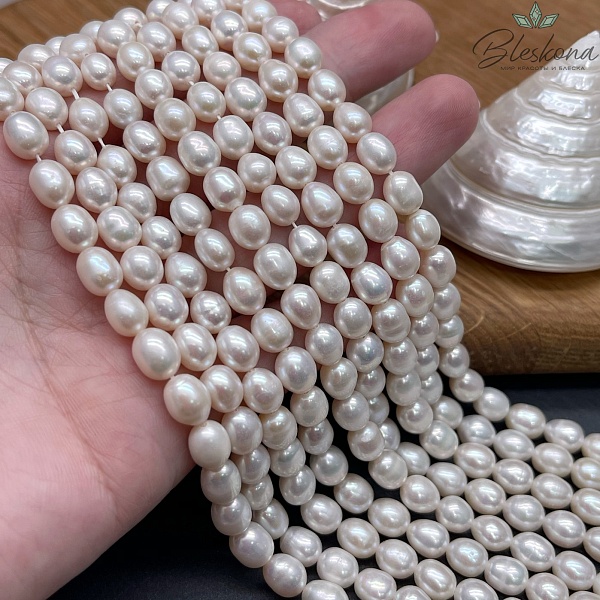 Жемчуг рис белый №1 6,5 мм 