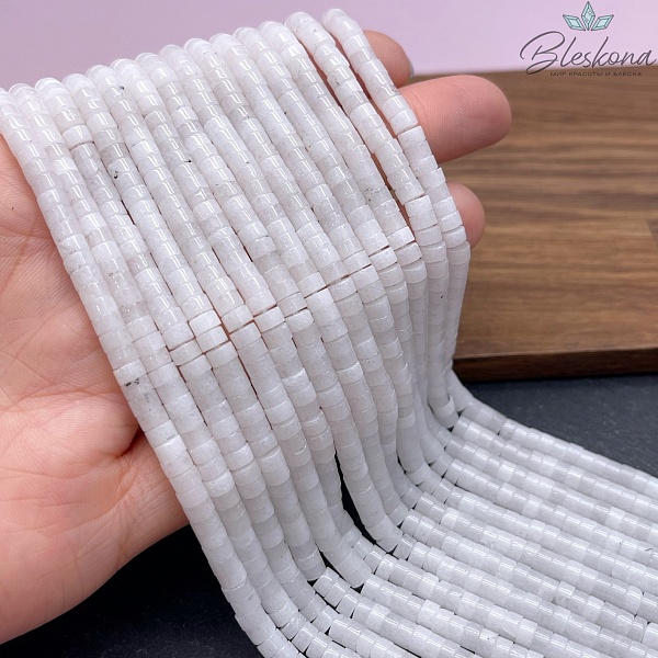 Кварц Белый диски 2*4 мм