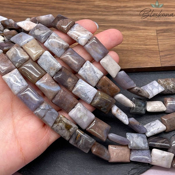 Агат прямоугольник 16*12 мм