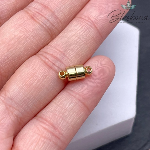 12*5 мм Цвет золото, Замок магнитный цилиндр 