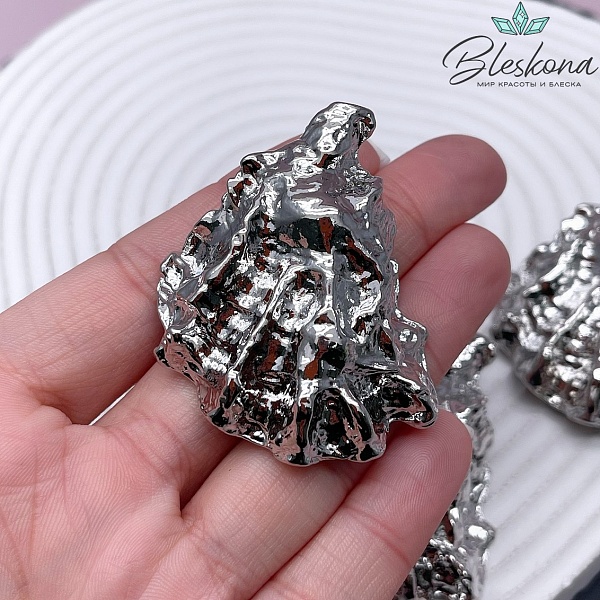 50*39 мм Цвет серебро, Подвеска ракушка УЦЕНКА