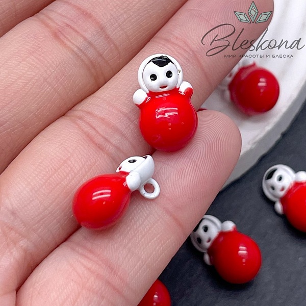 16*10 мм Подвеска Неваляшка мини эмаль