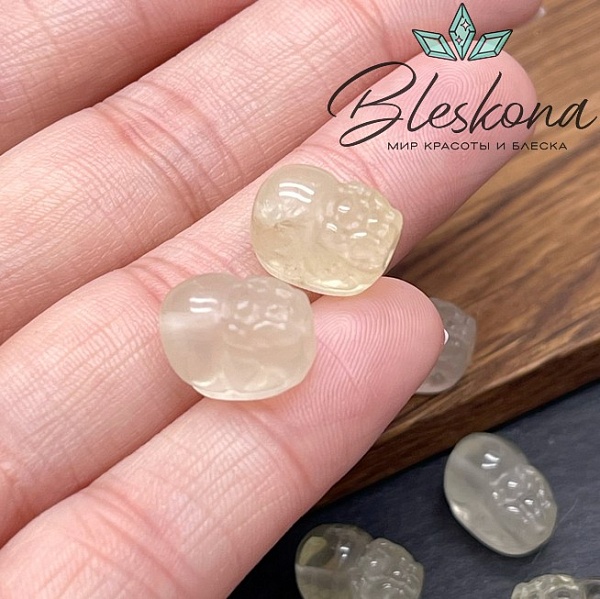 13*9 мм Резная бусина Пи Яо Цитрин