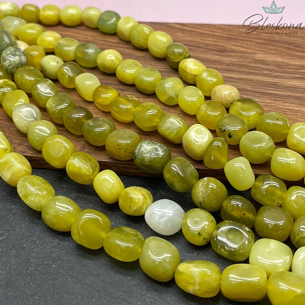 Серпентин желтый (змеевик) галтовка (12-14)*(10-12) мм