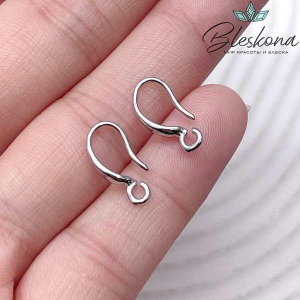 13,5*3 мм Цвет серебро, Швензы крючок гладкие