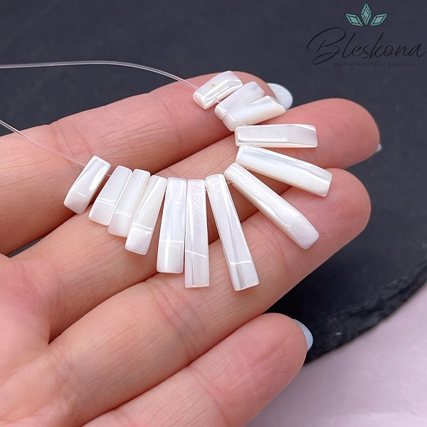Перламутр белый на увеличение 10-22 мм