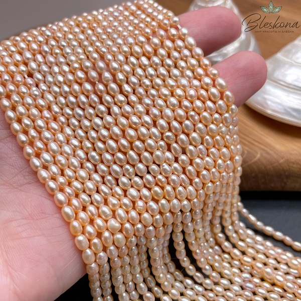 Жемчуг рис персиковый 2,8-3,2 мм