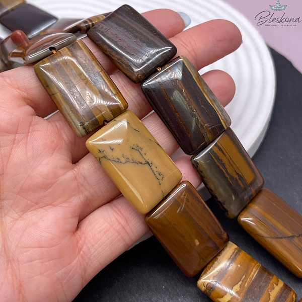 Тигровый глаз прямоугольник 30*20 мм