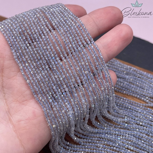 Лабрадор алмазная огранка №3 2 мм