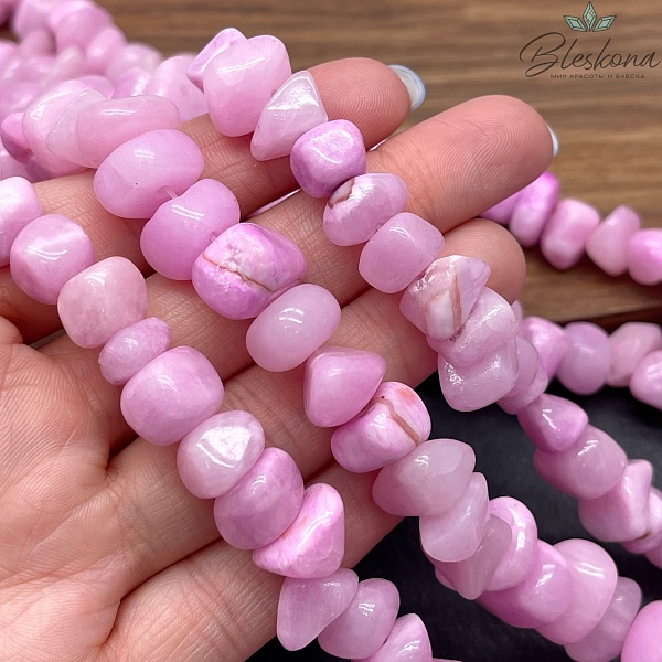 Оникс фриформ светло- сиреневый №1 (6-10)*(10-15) мм