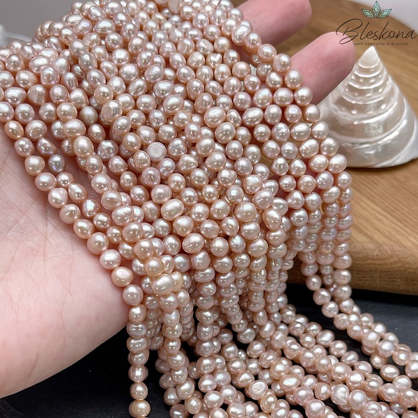 Жемчуг барочный фиолетовый 5,5-6 мм Z31025