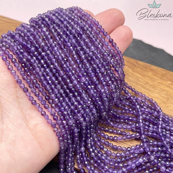 Аметист алмазная огранка №4 3 мм