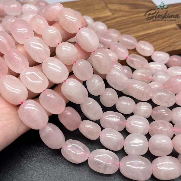 Розовый кварц галтовка №2 (14-17)*(11-13) мм