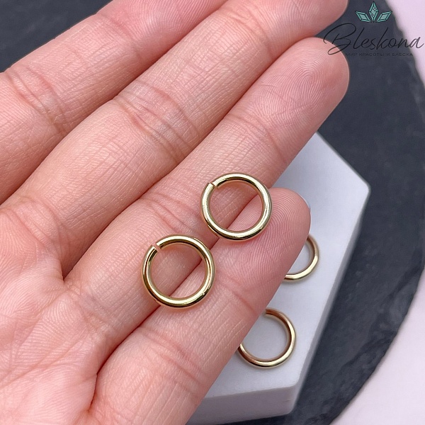 12*1,8 мм Цвет золото, Колечки уп. 1 гр. 