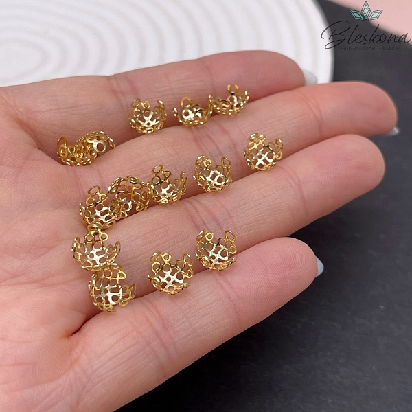 8*5 мм Цвет золото, Шапочка 